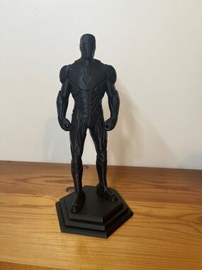 Black Modern Hero Iron Man, 3-D printed statue
